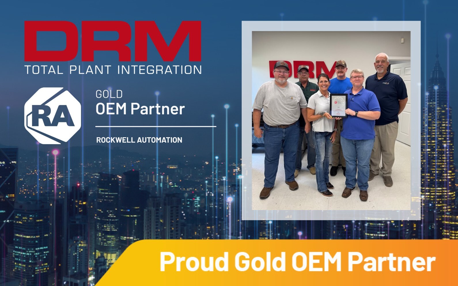 drm-earns-gold-oem-partner-status-from-rockwell-automation