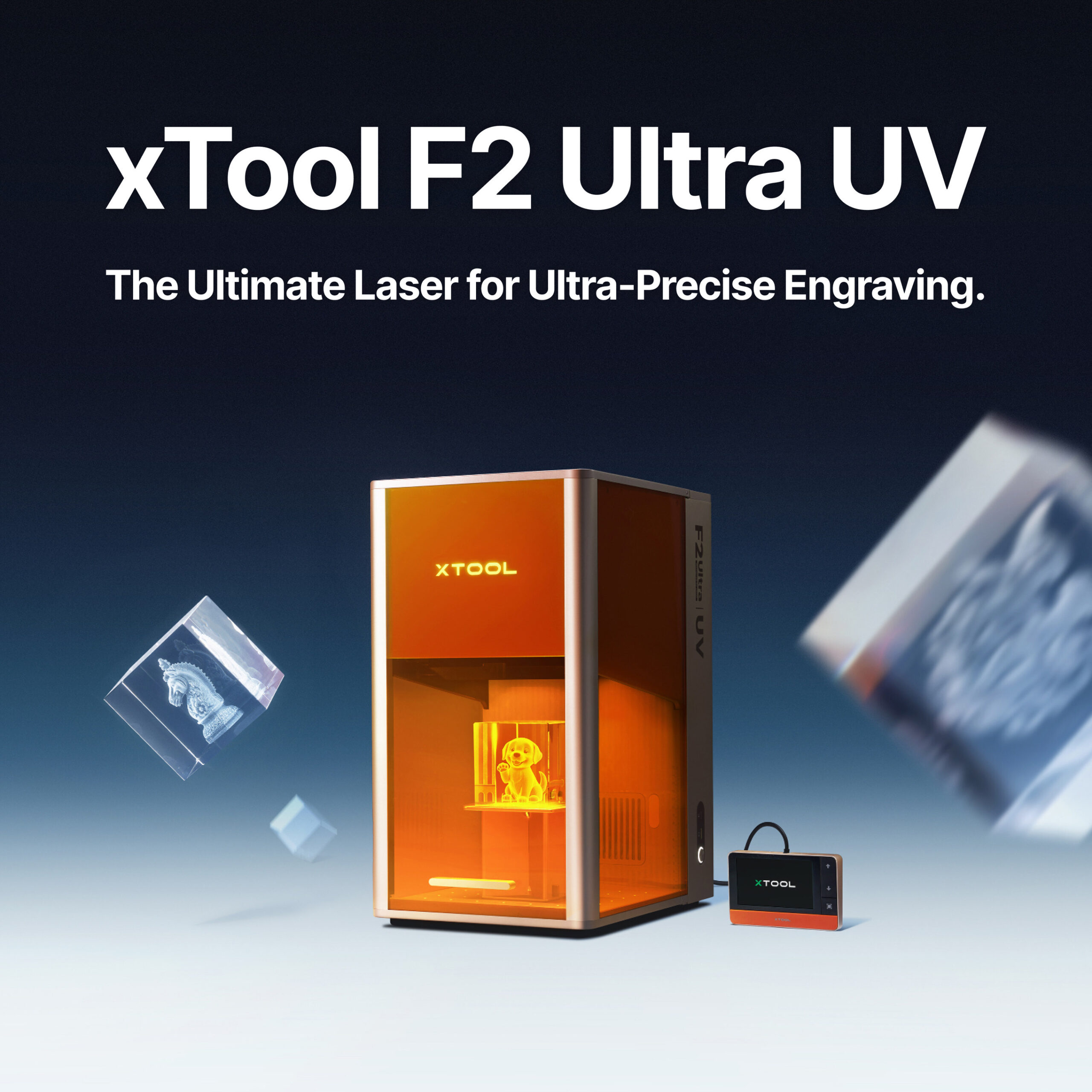 xtool-launches-f2-ultra-uv,-a-true-glass-master-and-ultra-precise-laser