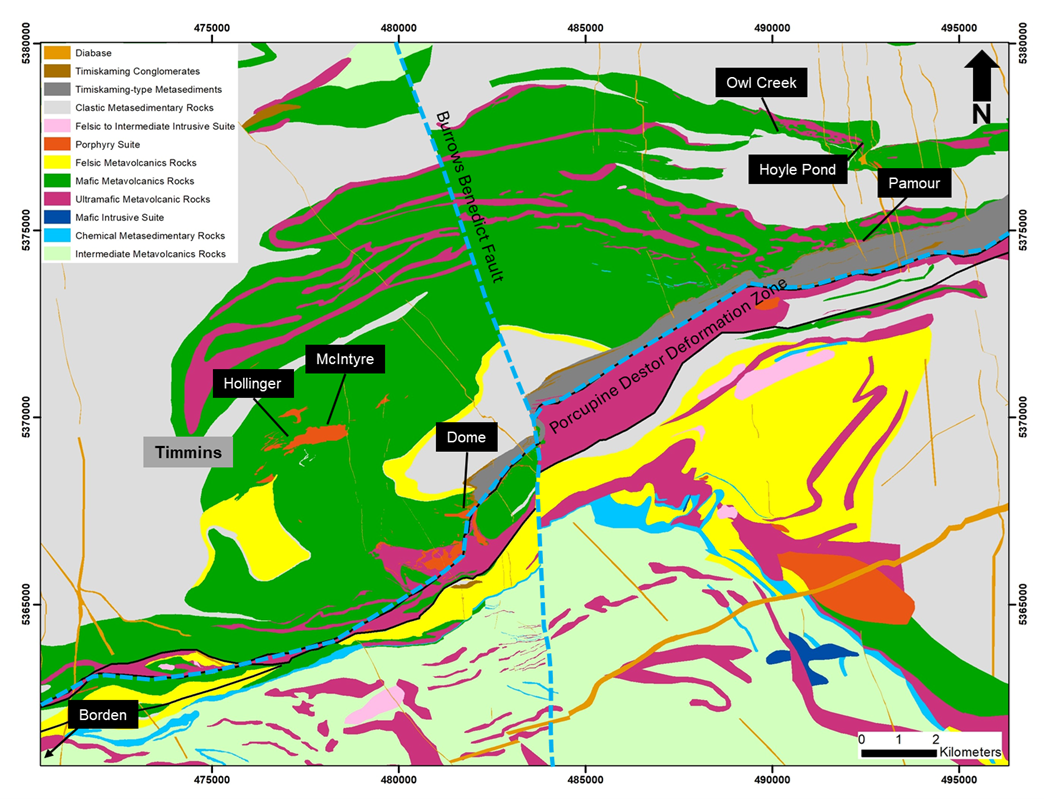 Discovery Reports Excellent Exploration Results from All Porcupine Targets