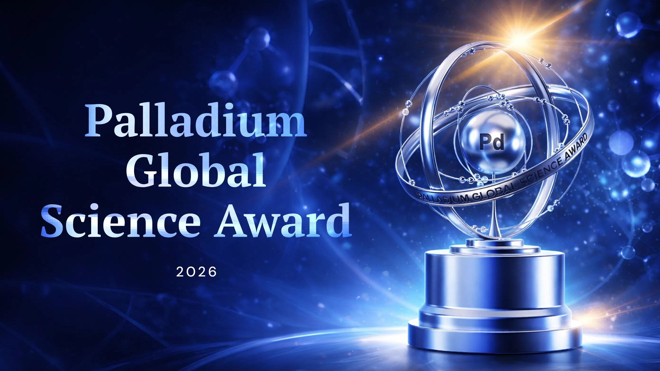 Palladium Global Science Award 2026 zahajuje příjem přihlášek do soutěže o nové využití palladia